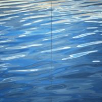Cascading Light Diptych 48x72