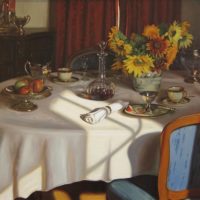 Tea Sherry and Sunflowers 38x50 Tea Sherry and Sunflowers 38x50