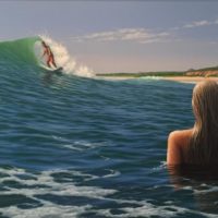 Wave Is Going Right 18x36 Wave Is Going Right 18x36
