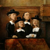 Study for Syndics of the Drapers Guild 14x18