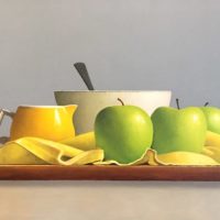 Bowl Pitcher And Three Apples 12x18 Bowl Pitcher And Three Apples 12x18