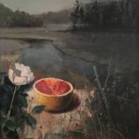 Grapfruit And Roses 16x14