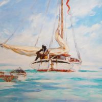Becalmed 28x40
