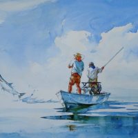 Leaping Tarpon 16x22