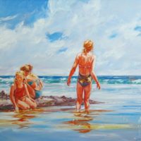 Three Girls 18x24