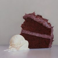 Chocolate Cake With Ice Cream 12x12