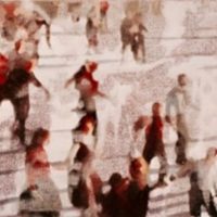 Crowd With Shadows 24x78 Crowd With Shadows 24x78
