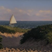 Afternoon Light At Steps Beach 10x18