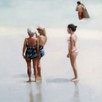 Marge Took Great Pride In Her Tanned Legs 12x36