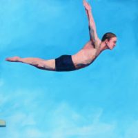 Diving Man 36x36 Diving Man 36x36
